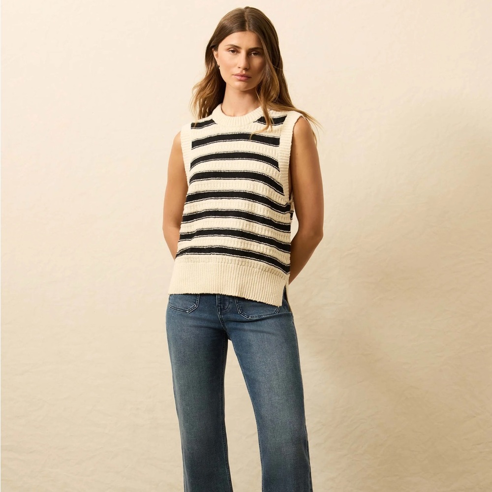 Faherty Heirloom Cotton Sweater Vest Women’s Large